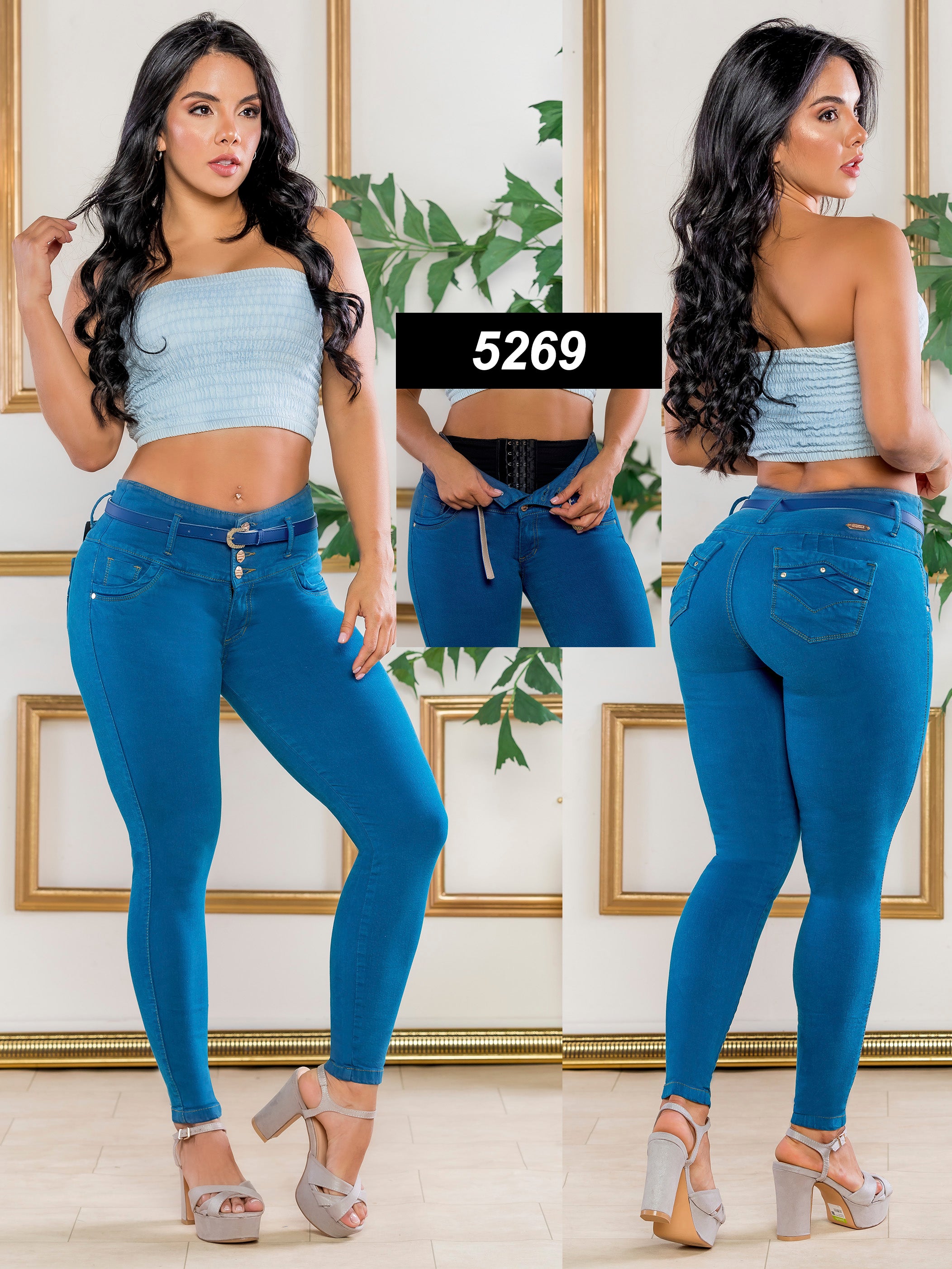 Jeans Levantacola Colombiano Faja Interna