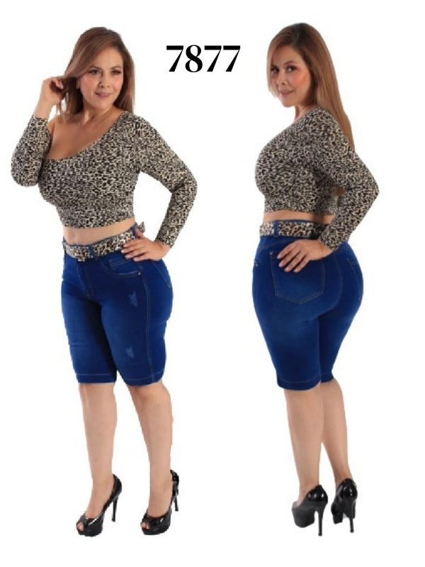 Butt Lifting Knee Length Short Plus Size 