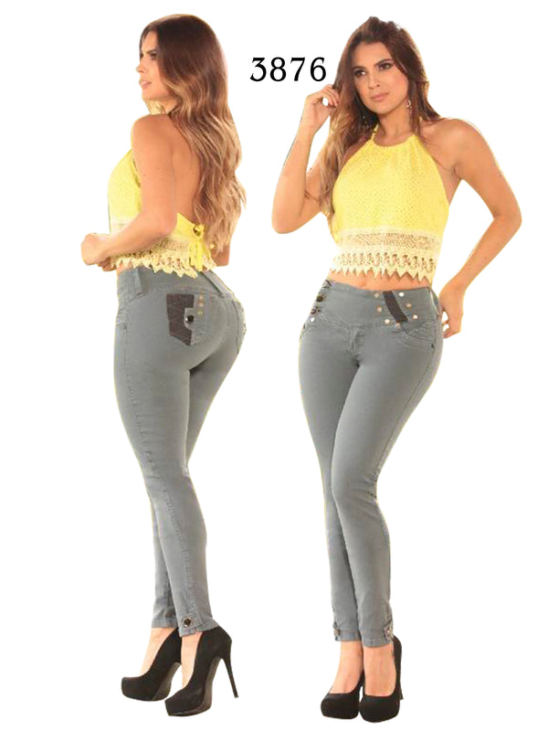 Jeans Dama Levantacola Colombiano Cokette